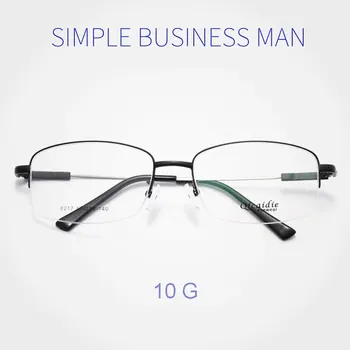 Очки в оправе из сплава, мужские очки в деловой оправе с пружинными шарнирами, очки против синего излучения