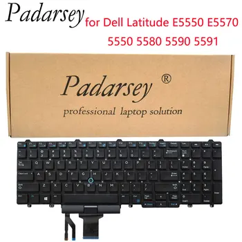Сменная клавиатура Padarsey US для Dell Latitude E5550 E5570 5550 5580 5590 5591 Precision 3510 3520 7510 7520 7710 7720