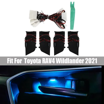 Дверная чаша Приветственная лампа Подходит для Toyota RAV4 Wildlander 2021 Оригинальное оформление Атмосферы Модифицированная лампа