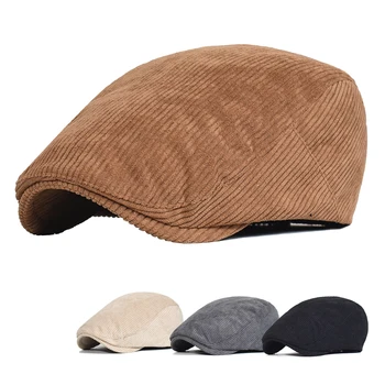 Унисекс, осенние кепки для газетчиков, Мужская женская повседневная восьмиугольная шляпа для мужчин, детективные шляпы, Ретро плоские кепки