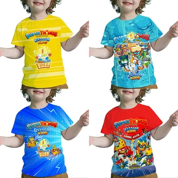 Детские Супер вещи 8 Kazoom, футболки с 3D принтом Neonblast для детей, Футболки с героями мультфильмов Аниме Для мальчиков и девочек, Футболки для малышей, Camiseta Infantil
