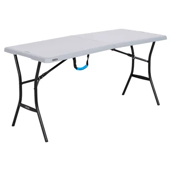 5-футовый Складной стол, серый Стол для пикника, Складной стол