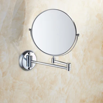 BAKALA Двойные зеркала для макияжа 1: 1 и 1:3 с лупой, Медное Косметическое Зеркало для ванной Комнаты, Двустороннее Зеркало для ванны, настенное зеркало BR-6738