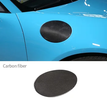Для Porsche 718 911 Крышка топливного бака автомобиля из настоящего углеродного волокна Декоративная защитная крышка Для укладки кузова Аксессуары для экстерьера автомобиля