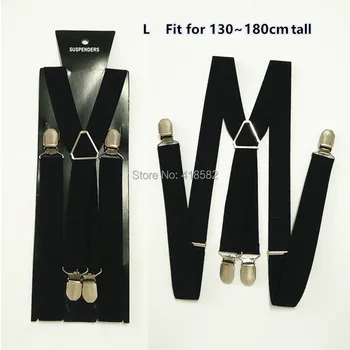 BD002-L размер, модные мужские подтяжки 2,5 *100 см, эластичные X-образные подтяжки10 шт./лот, бесплатная доставка