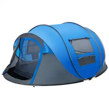 Палатка Person Easy Водонепроницаемая Автоматическая установка 2 двери- Семейные палатки для кемпинга, пеших прогулок и путешествий