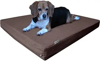 Большая ортопедическая собачья кровать с эффектом памяти для крупных собак, прочный джинсовый чехол, водонепроницаемая подкладка и дополнительный чехол для домашних животных, размер 48 