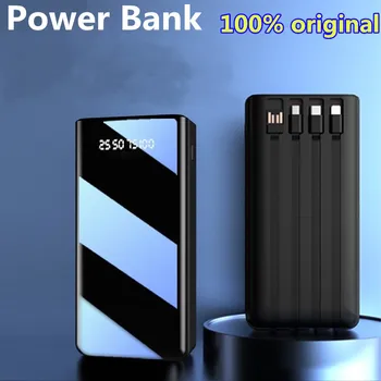 Power Bank 100000Mah Type C Micro USB Быстрая зарядка Power Bank Светодиодный дисплей Портативное внешнее зарядное устройство для планшетов