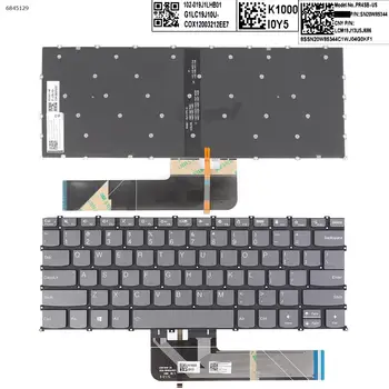 Американская Клавиатура для ноутбука Lenovo Yoga Slim 7-14ARE05 5-14ARE05 5-14IIL05 5-14ALC05 ThinkBook 14 G2 С серой подсветкой