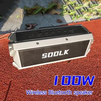 SODLK T200 Bluetooth Колонки 100 Вт Сабвуфер высокой Мощности IPX5 Водонепроницаемый Аккумулятор Сверхдлинного ожидания Емкостью 10400 мАч С Поддержкой TF-карты, USB