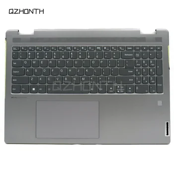 Новинка для Lenovo YOGA 7-16IAH7, Верхний корпус с подставкой для рук, клавиатура с подсветкой США (серая) 16 