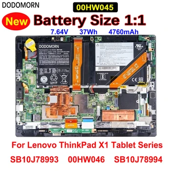 Новый Аккумулятор для ноутбука 00HW045 Для Lenovo ThinkPad X1 Серии Планшетов Заменить Номер детали SB10J78993 00HW046 SB10J78994 7,64 V 37Wh