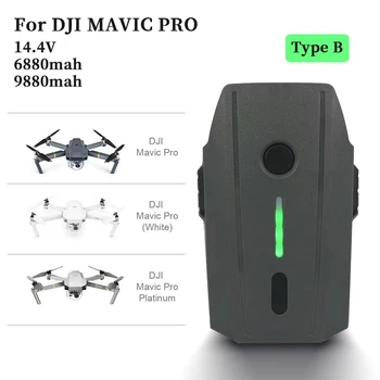 100% Абсолютно новый аккумулятор высокой емкости для DJI Mavic Pro/Platinum/White Intelligent Flight LiPo 3S 14,4 В 9880 мАч
