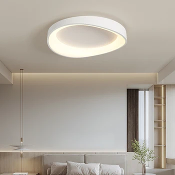 Лампа для спальни современная простота 2023 новая лампа для главной спальни бытовая минималистичная скандинавская светодиодная круглая потолочная лампа для комнаты