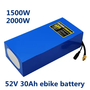 Aleaivy 52V ebike Battery 30Ah 40Ah 21700 Литий-ионный аккумулятор для 1500 Вт 2000 Вт Электрический велосипед Электрический Скутер С BMS
