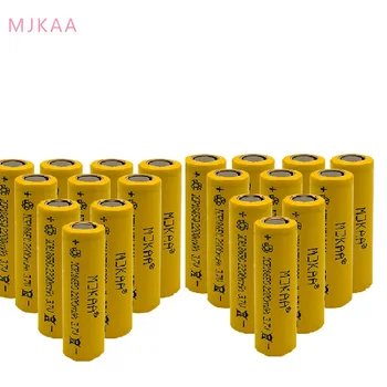 Высококачественные литий-желтые аккумуляторы Icr18650 Icr18650 2200 мАч 3,7 В, литий-ионные аккумуляторы с плоским верхом