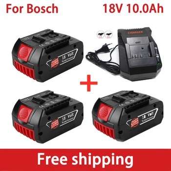 Для аккумулятора Bosch 6.0Ah для Электродрели Bosch 18V Литий-ионный Аккумулятор BAT609 BAT609G BAT618 BAT618G BAT614 Зарядное устройство