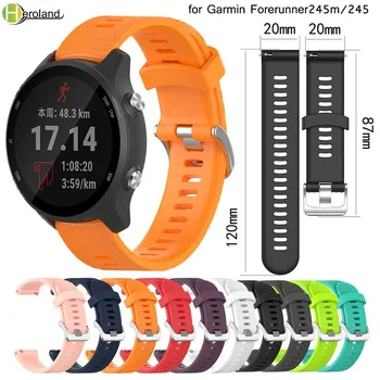 20 мм ремешок для часов Garmin Forerunner 245/645/245 М/Vivoactive 3 силиконовые ремешки для смарт-часов Galaxy Watch 42 мм браслеты