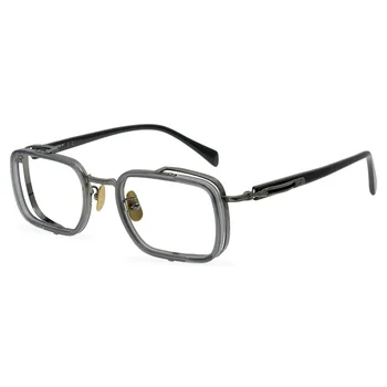 Новый высококачественный брендовый дизайн, квадратная оправа для очков из ацетатного сплава, мужские очки для чтения при близорукости, женские повседневные персонализированные очки