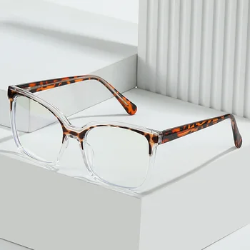 JXTR5026 индивидуальная цветовая контрастная трендовая оправа для очков, HD анти-синие очки, женское ретро-зеркало с кошачьим глазом, простое световое зеркало для лица