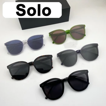 Solo GENTLE YUUMI, Женские солнцезащитные очки для мужчин, Винтажные роскошные брендовые товары, Дизайнерские Летние Uv400, Модные Monst Корейские
