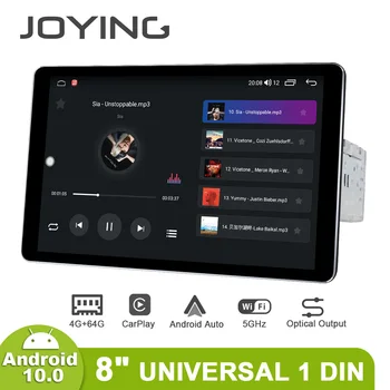 РАДУЯСЬ Универсальному Автомобильному радио 1 Din Android 10 стерео Головное устройство Мультимедийный плеер Кассетный магнитофон 1280 * 800 Рулевое колесо