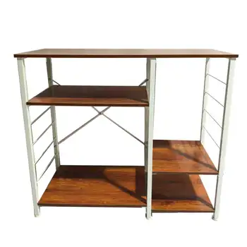 KIR01 Универсальный стол для хранения, стол для выпечки - 4-уровневые стеллажи - Винтажный деревенский