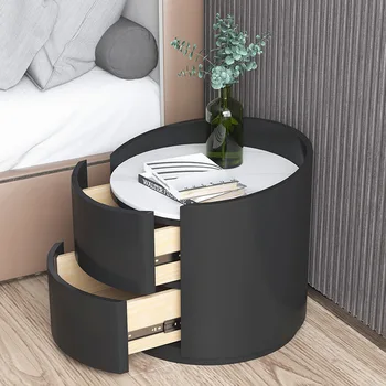 Мебель для спальни Минималистичный Современный Легкий Роскошный шкаф для хранения, Бытовой Круглый прикроватный шкаф для хранения, шкаф для гостиной