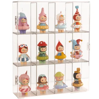 Акриловая витрина для мини-фигурок Funko Pop, Прозрачная Настенная или настольная Коробка для хранения, Шкаф-Органайзер для мини-игрушек