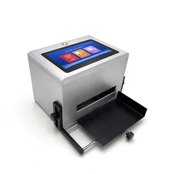 Настольный статический струйный принтер для печати данных об истечении срока годности ЛОГОТИПА, QR-кода, штрих-кода, серийного номера
