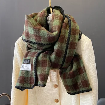 Новый женский модный женский зимний шарф с решеткой, мягкие и удобные шарфы, подарочный платок, высококачественная шаль