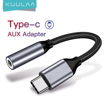 KUULAA type c с разъемом 3,5 мм кабель для наушников usb c с разъемом 3,5 Aux аудиоадаптер для наушников huawei mate 20 P30 pro xiaomi mi6 8 9 SE