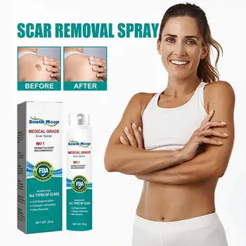 ScarRemove Усовершенствованный спрей от шрамов для всех типов шрамов - особенно шрамов от угревой сыпи, хирургических рубцов и растяжек ScarRemove
