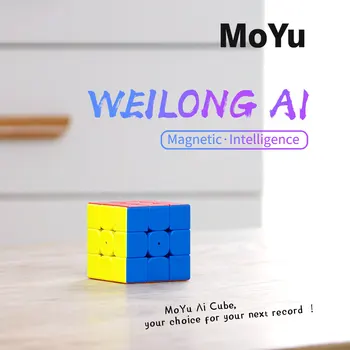 MoYu Weilong AI 3x3x3 Умный Волшебный Куб Magneti 3x3 Bluetooth Подключение Профессиональный Скоростной Куб Игрушки Подарок Новейшие Забавные Игрушки