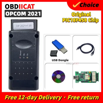 OPCOM 2021 С USB-ключом PIC18F458 FTDI FT232RQ OP COM Профессиональный Диагностический сканер OBD2 Автомобильные Аксессуары Поддержка Автомобиля 2021
