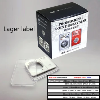 10 штук лейблов размером 9,5 мм ~ 26,5 мм, пластинчатые пластины из материала PS, коробка для пластин, белая внутренняя прокладка
