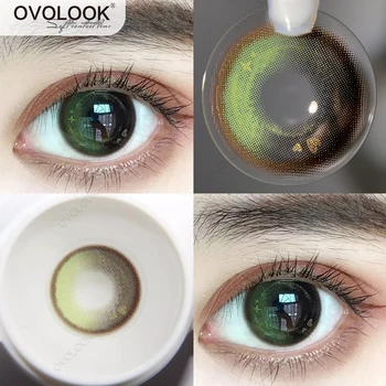 OVOLOOK-1 пара/2шт линз, линзы натурального цвета для коррекции зрения, контактные линзы Fairy Tale Comestic, отпускаемые по рецепту врача