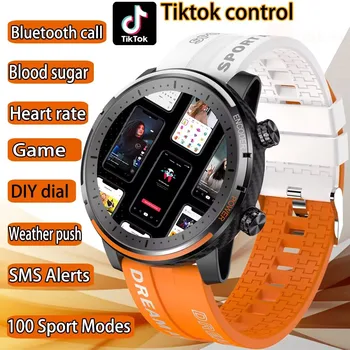 Новые смарт-часы с вызовом по NFC Bluetooth ECG + PPG Термометр Часы для здоровья Часы с набором номера 2023 Глюкометр Спортивные Умные часы Для мужчин