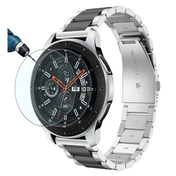 Gear S3 frontier 46 мм, ремешок 42 мм для Samsung Galaxy watch Active 2, ремешок для Huawei watch gt 2, ремешок + защитная пленка для экрана