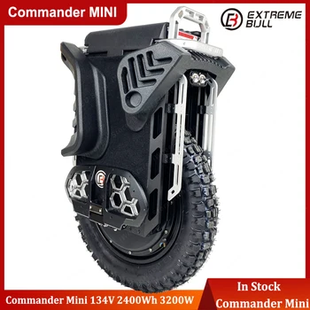 Новейший Extremebull Commander Mini 134V 2400Wh Аккумулятор 3200 Вт Мотор Comander Mini 35 кг Легкий Электрический Одноколесный Велосипед