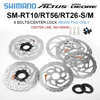 SHIMANO DEORE SM RT56 RT26 Тормозной Диск с 6 Болтами Для Горных Велосипедов Диск M610 RT56 M6000 Тормозной диск 160 мм 180 ММ MTB RT56 RT26 ROTOS