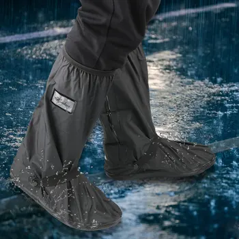 1 пара бахил, нескользящие многоразовые водонепроницаемые чехлы для дождевой обуви для мотоциклов, велосипедов, защитные чехлы для обуви Унисекс для дождливого снежного дня