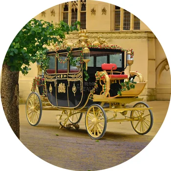 Новая электрическая Королевская карета, запряженная лошадьми в виде тыквы, Специальная транспортная Золотая карета
