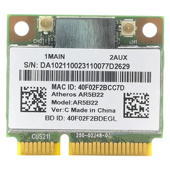 Беспроводная сетевая карта AR5B22, двухдиапазонная игровая карта 300M 5G 4.0 Bluetooth Mini Wireless Network Card