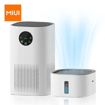 Комбинированный очиститель воздуха MIUI с увлажнителем для домашних аллергиков и шерсти домашних животных, Курильщиков в спальне, H13 True HEPA Filter, 2-в-1