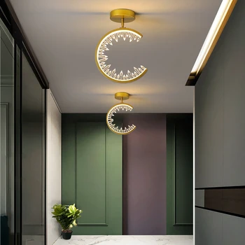 Потолочный светильник для прохода, современный минималистичный Креативный светодиодный потолочный светильник для входа в коридор, крыльцо, прихожую, Индивидуальность, балконные лампы