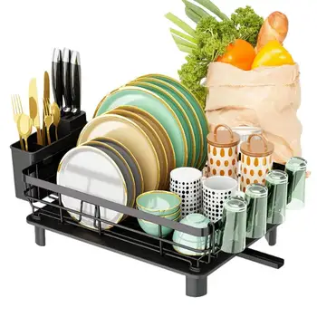 Кухонная подставка для слива посуды с клеткой для палочек для еды, органайзер для бытовой посуды, лоток, коробка, корзина