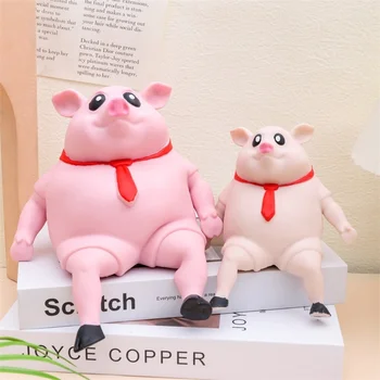Креативные декомпрессионные игрушки из материала Каваи Squeeze The Joy Tpr с песком, супер милые декомпрессионные игрушки из розовой кожи свиньи