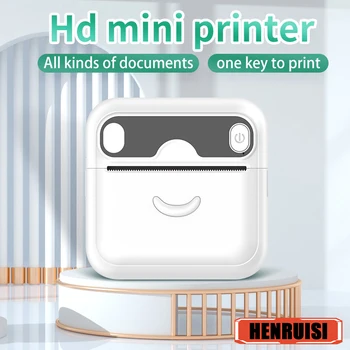 Мини Термопринтер, Портативный Карманный принтер этикеток, Четкая печать фото-этикеток, Беспроводной принтер Bluetooth