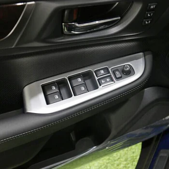ABS матовый для Subaru Outback 2015 2016 аксессуары LHD Дверное, оконное стекло, переключатель управления Подъемом, отделка панели, автомобильный стайлинг